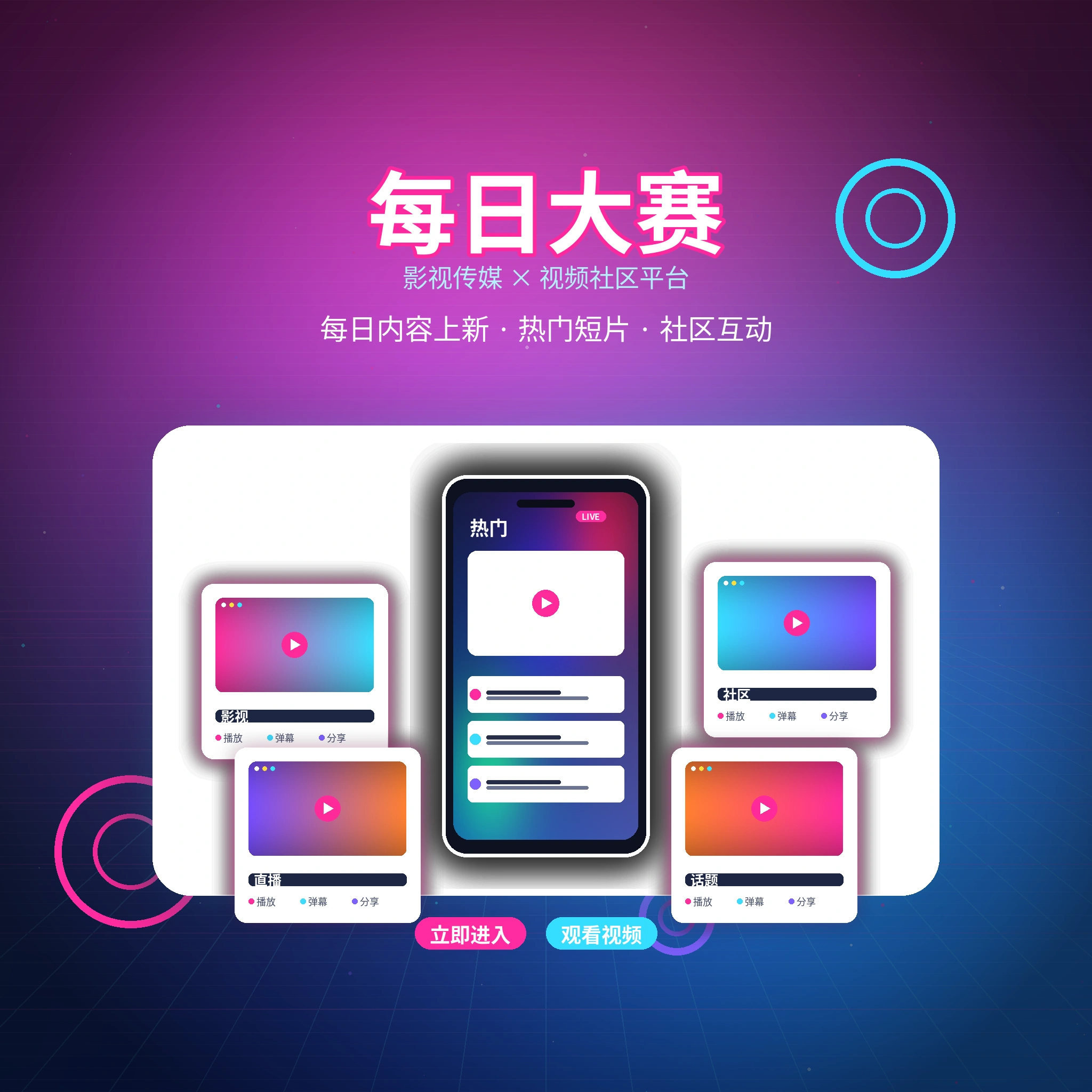 每日大赛品牌与内容社区